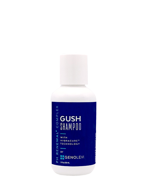 Gush Shampoo 2oz Hair Product Bottle
