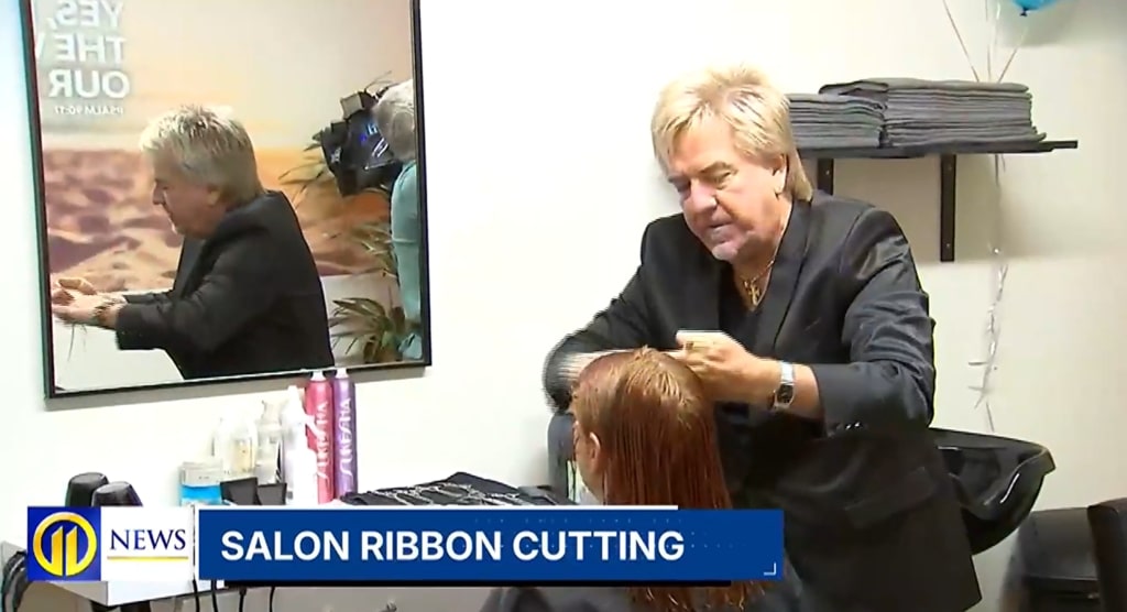Salon Ribbon Cutting with Geno Levi